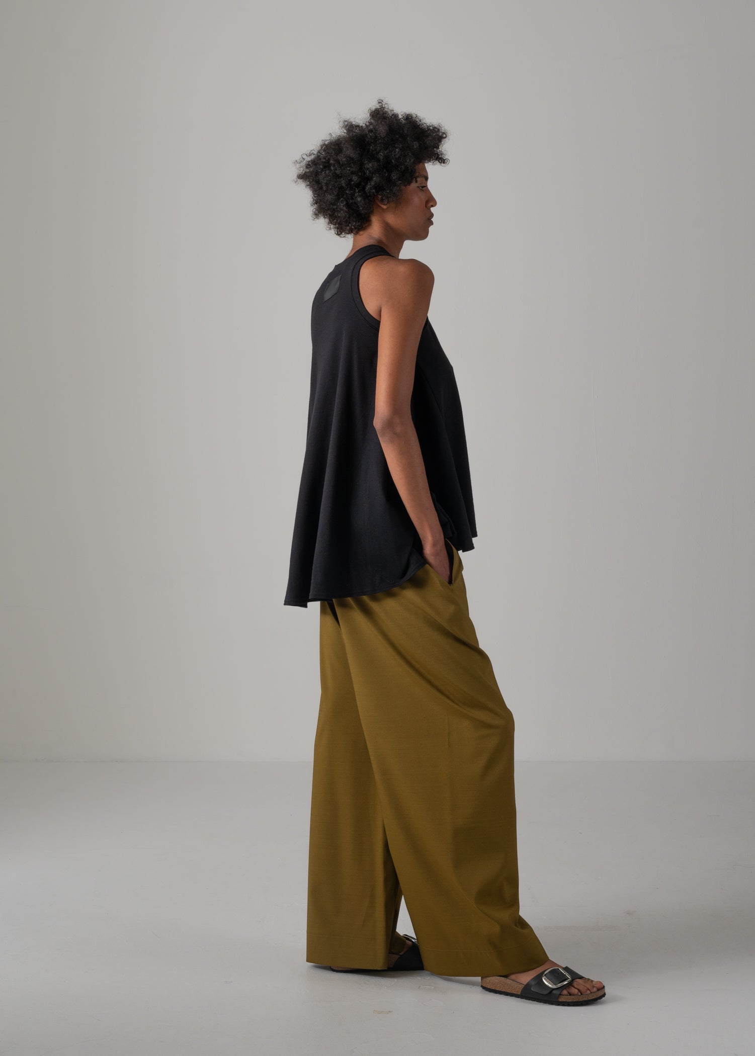 HIBA TOP, American sleeve back flare top, Made in Japan
