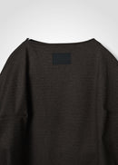56 OPHELIA BOAT NECK TOP / FLANNEL KNIT TWILL - C15