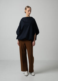 57 BELLE TOP / FLANNEL KNIT TWILL - C15