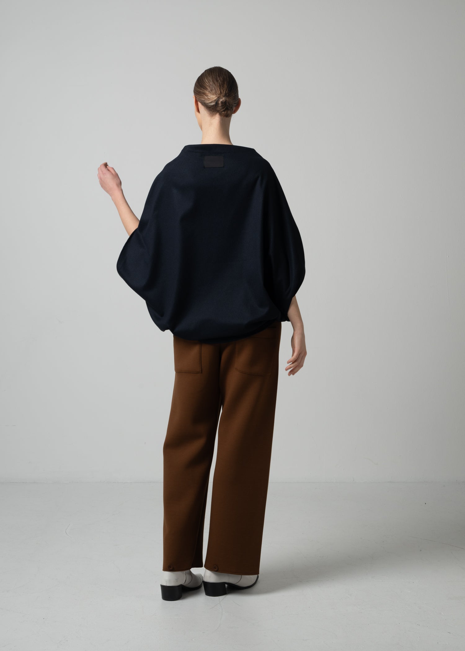 57 BELLE TOP / FLANNEL KNIT TWILL - C15