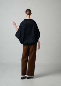 57 BELLE TOP / FLANNEL KNIT TWILL - C15