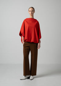 57 BELLE TOP / FLANNEL KNIT TWILL - C15