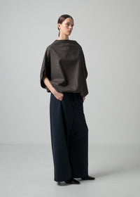 57 BELLE TOP / FLANNEL KNIT TWILL - C15