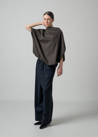 57 BELLE TOP / FLANNEL KNIT TWILL - C15