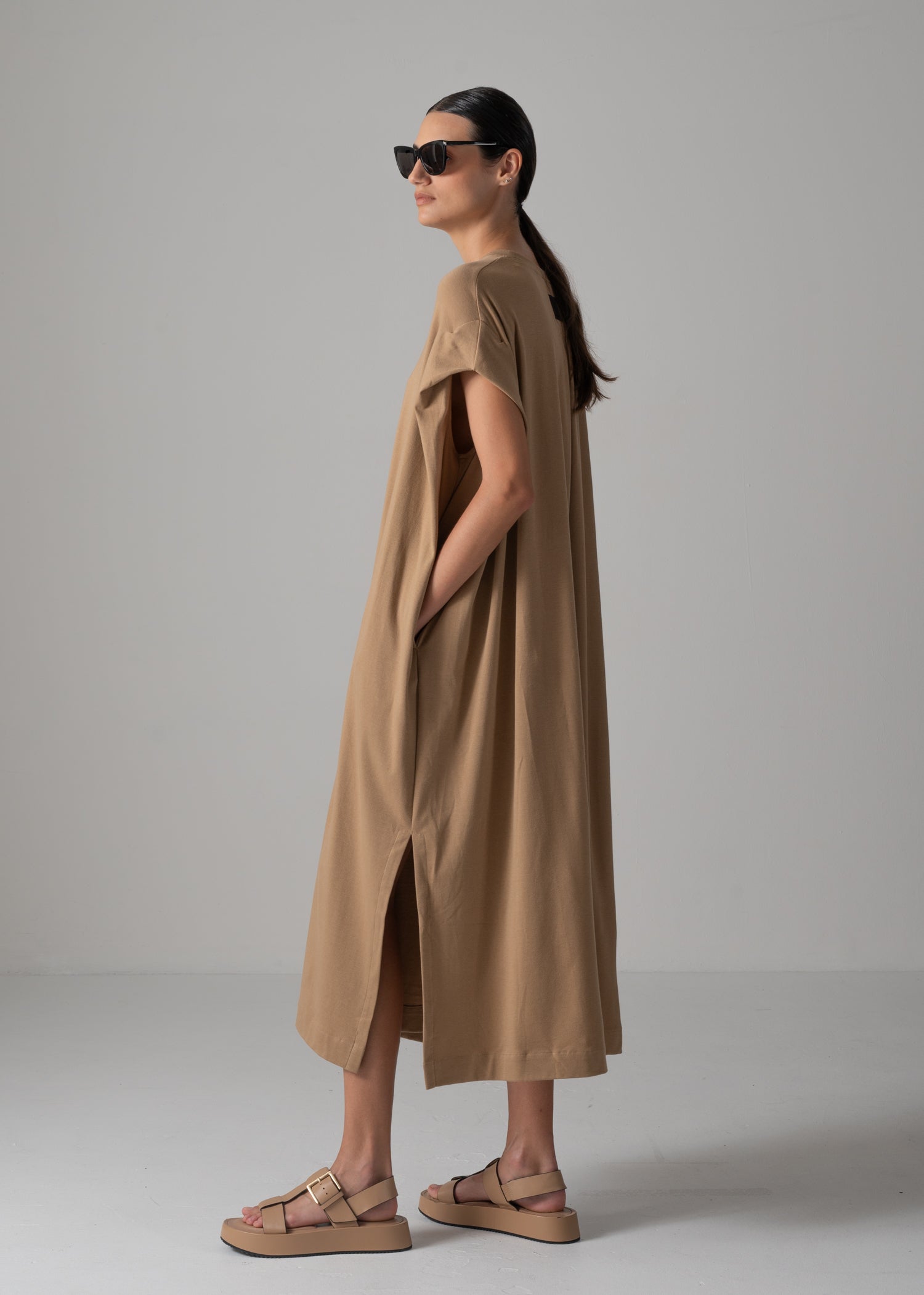 57 JOHANNA DRESS / HIGH GAUZE COTTON - C14