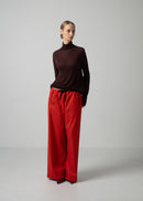58 ALISON TROUSERS / FLANNEL KNIT TWILL - C15