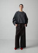 58 ALISON TROUSERS / FLANNEL KNIT TWILL - C15