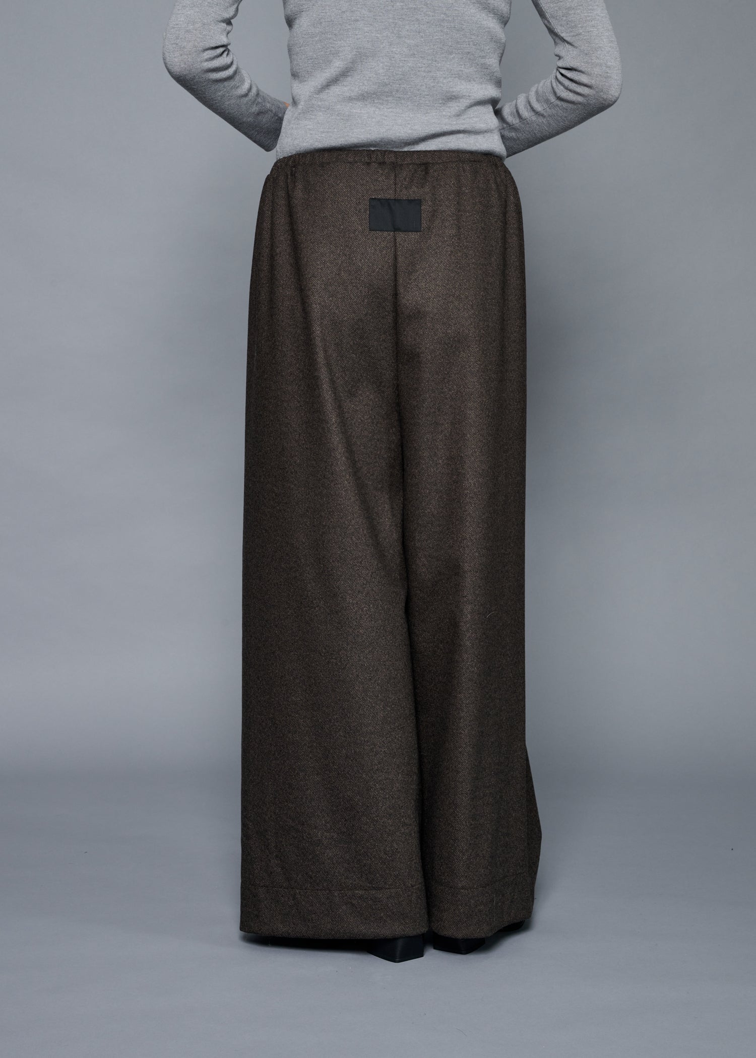 58 ALISON TROUSERS / FLANNEL KNIT TWILL - C15