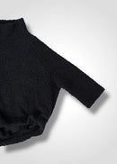 58 MEGAN HIGH NECK TOP / WOOL AIRY LIGHT BOUCLE JERSEY - C13