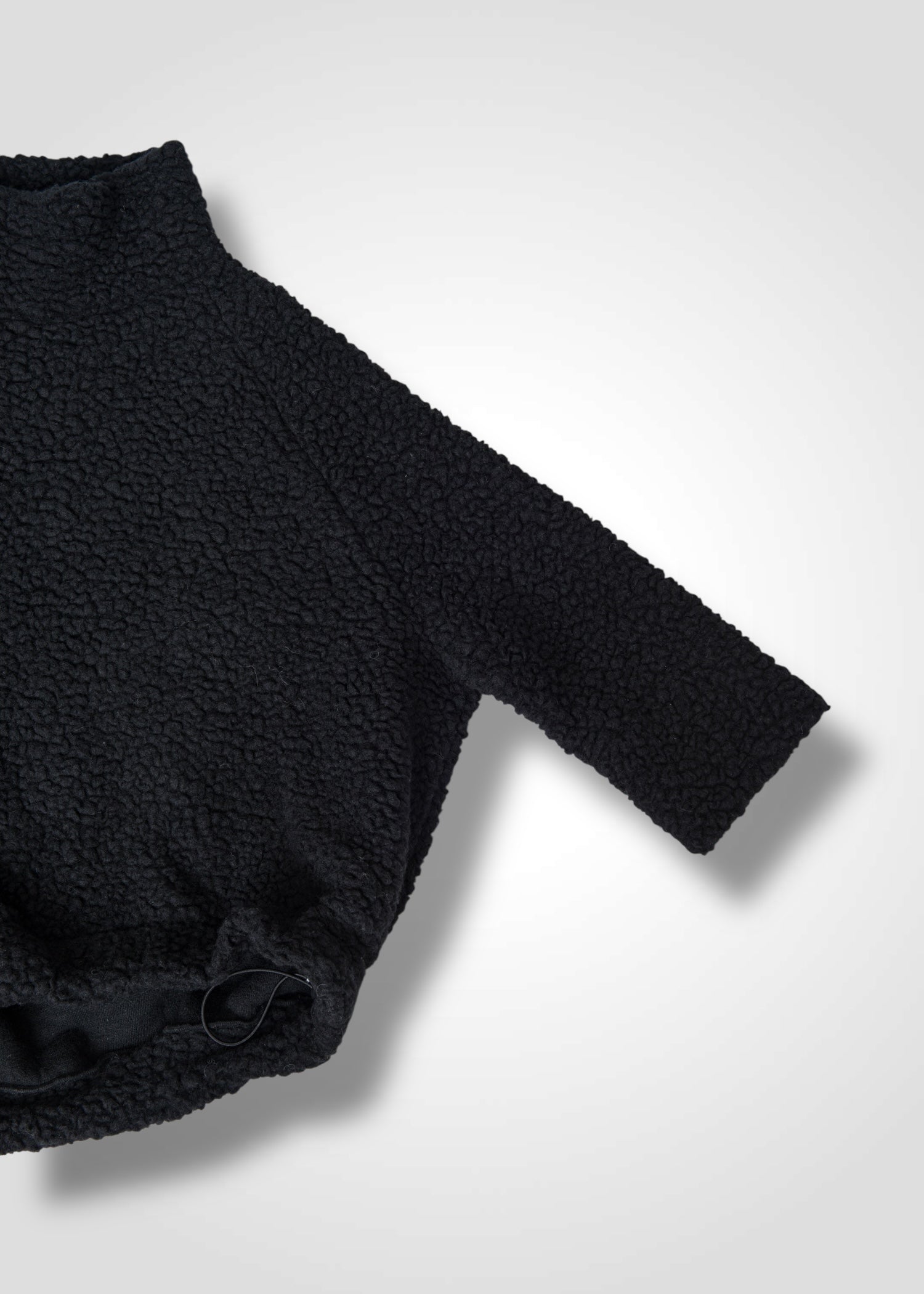 58 MEGAN HIGH NECK TOP / WOOL AIRY LIGHT BOUCLE JERSEY - C13