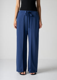 59 LUELLA WIDE-LEG WRAP TROUSERS / GEORGETTE JERSEY - C12