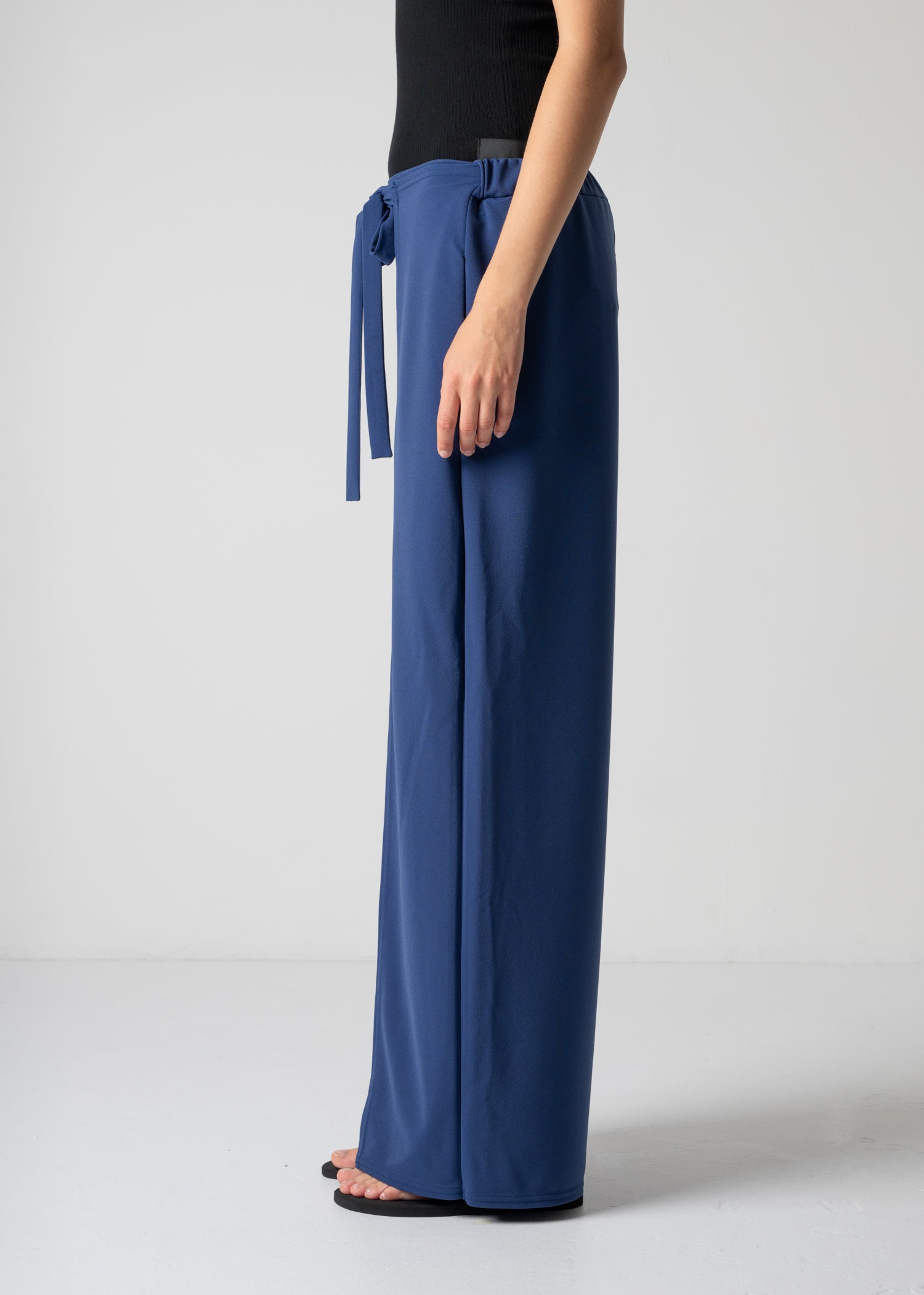 59 LUELLA WIDE-LEG WRAP TROUSERS / GEORGETTE JERSEY - C12