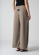 59 LUELLA WIDE-LEG WRAP TROUSERS / GEORGETTE JERSEY - C12