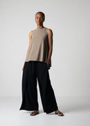 59 LUELLA WIDE-LEG WRAP TROUSERS / GEORGETTE JERSEY - C12