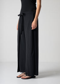 59 LUELLA WIDE-LEG WRAP TROUSERS / GEORGETTE JERSEY - C12