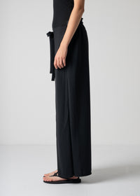 59 LUELLA WIDE-LEG WRAP TROUSERS / GEORGETTE JERSEY - C12