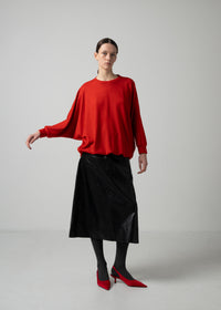 59 ONIX CREW NECK TOP / MILLED WASHABLE JERSEY - C15