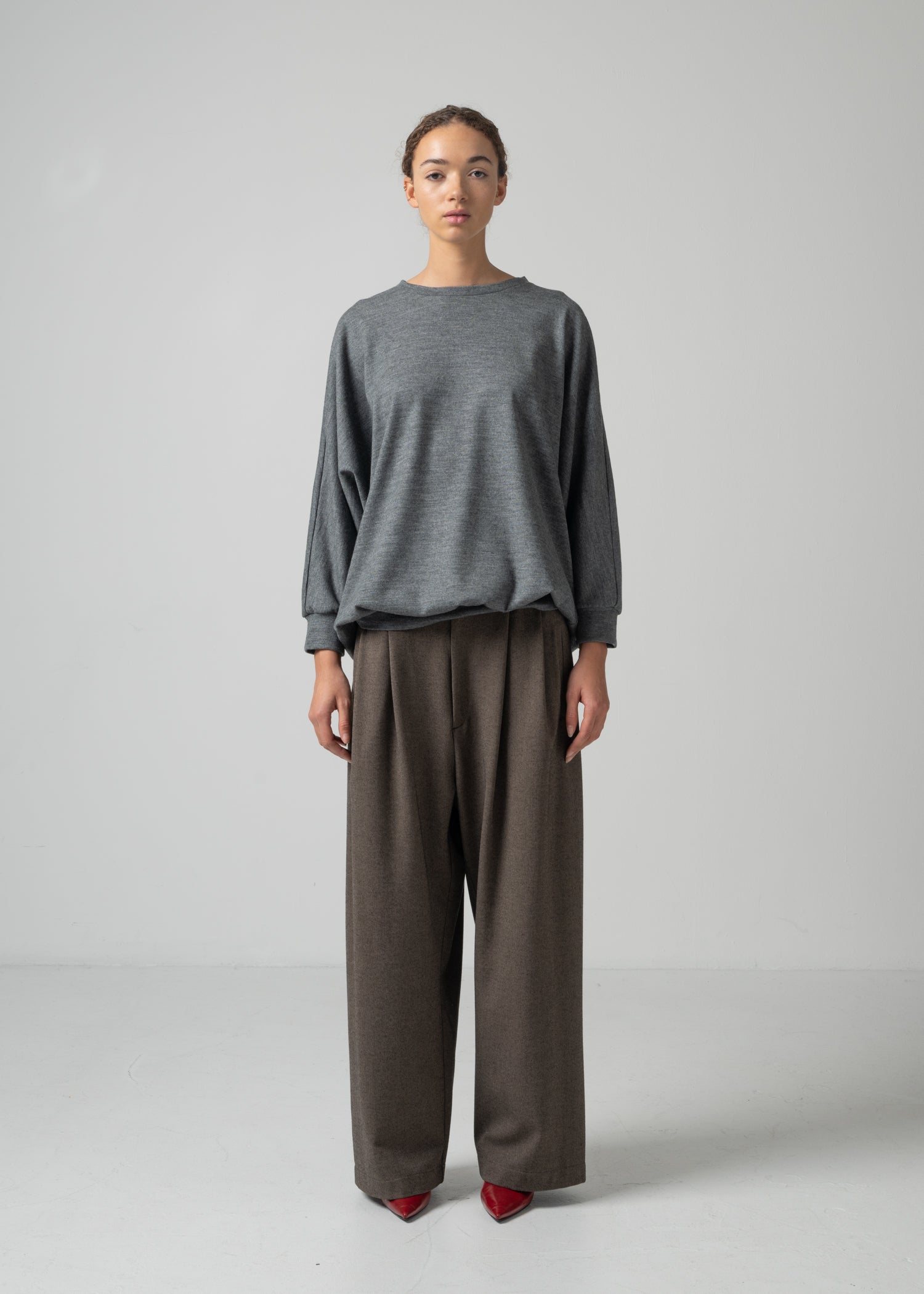 59 ONIX CREW NECK TOP / MILLED WASHABLE JERSEY - C15