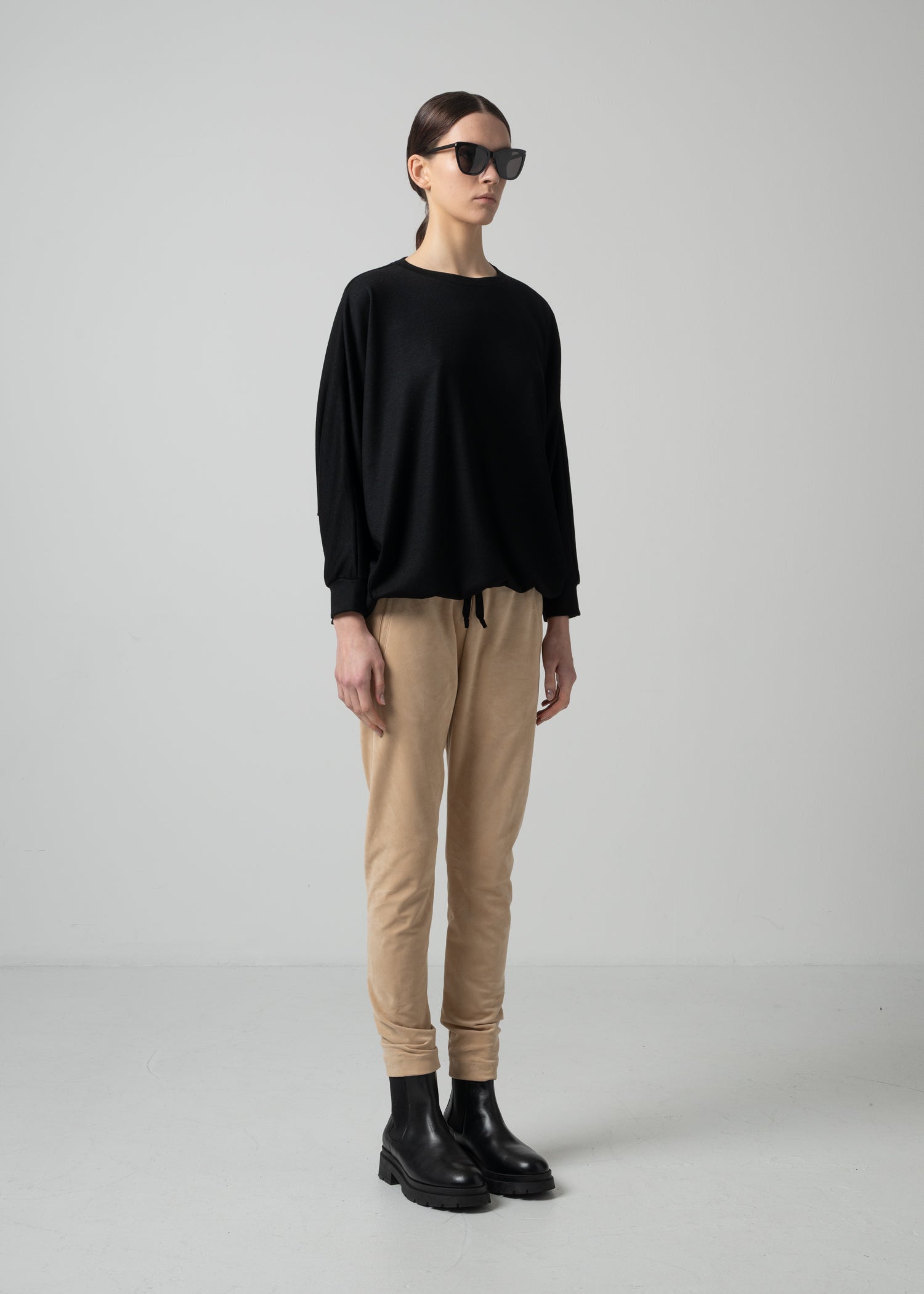 59 ONIX CREW NECK TOP / MILLED WASHABLE JERSEY - C15