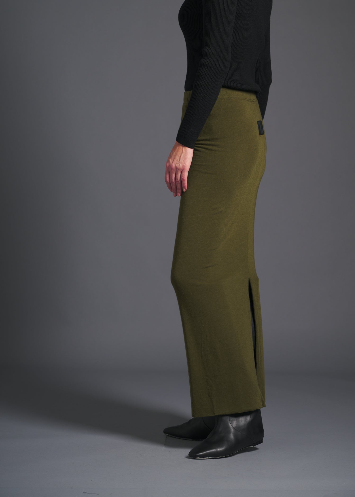 05 MONROE PENCIL SKIRT / TENCEL CASHIMER PLAIN JERSEY - C13