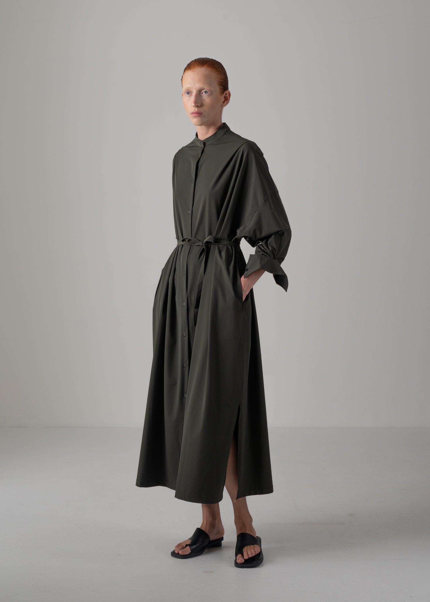 05 NELL DRESS / LUX TWILL STRETCH - C14