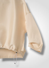 05 OPHELIA BOAT NECK TOP / DUCHESS SATIN STRETCH - C15