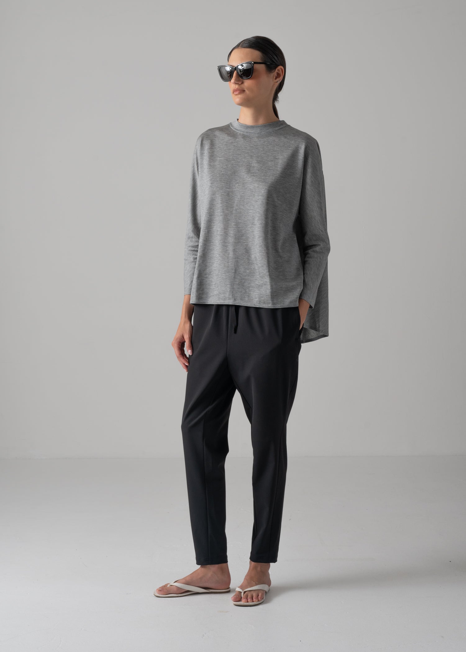 ABBY TOP, クルーネック長袖トップス, Made in Japan | COGTHEBIGSMOKE