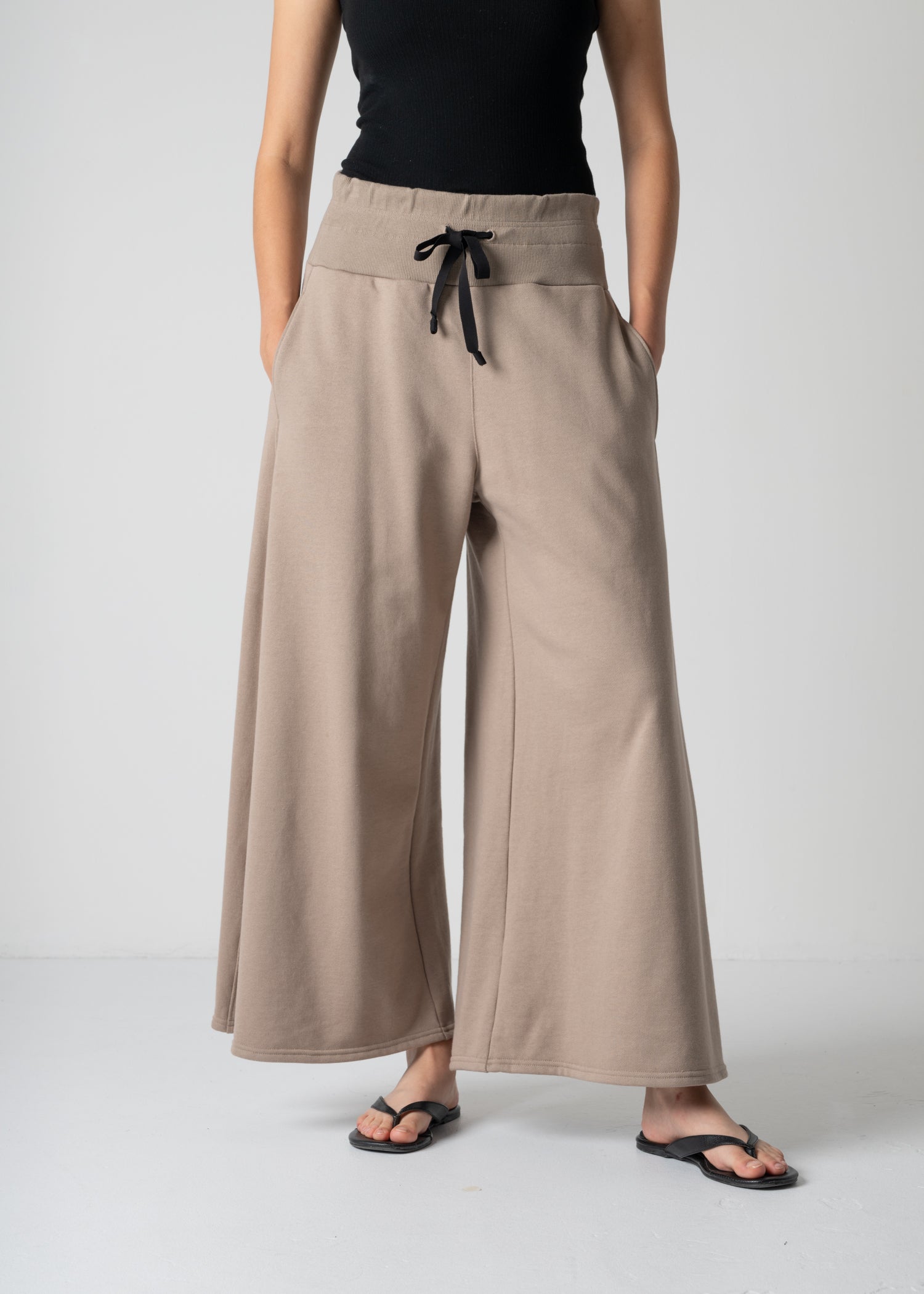 61 LAUREL PALAZZO TROUSERS / AEGEAN ORGANIC TERRY - C12