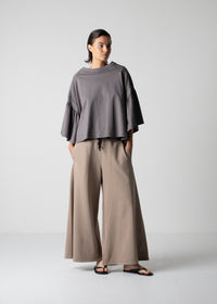 61 LAUREL PALAZZO TROUSERS / AEGEAN ORGANIC TERRY - C12