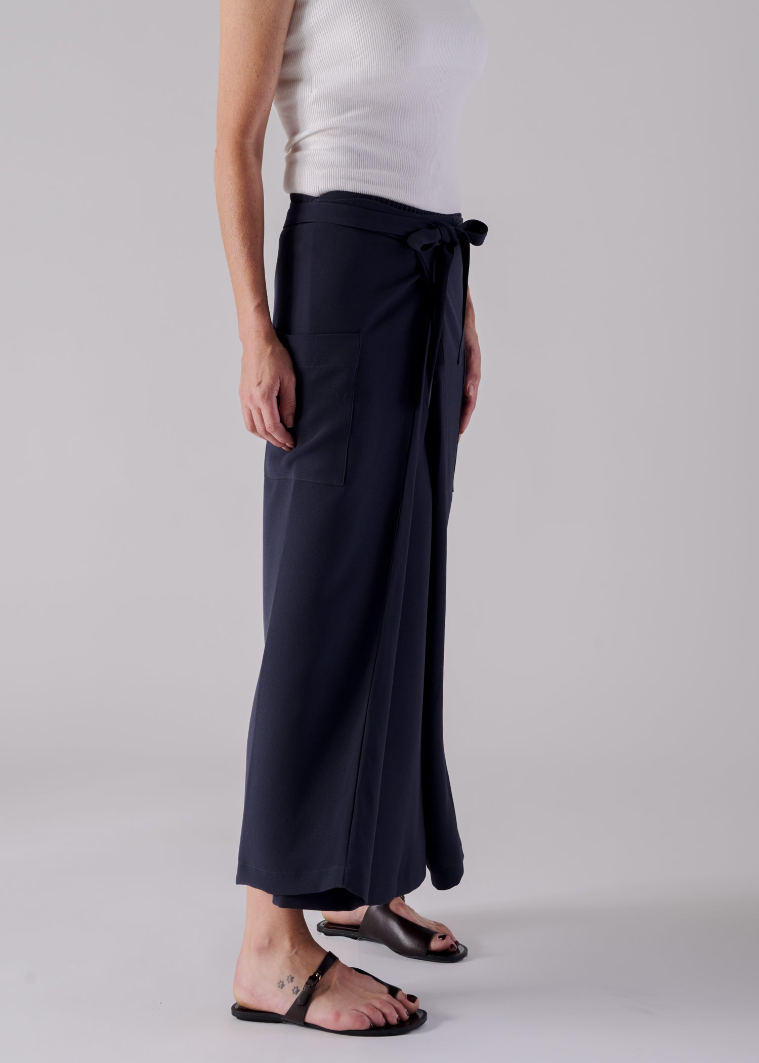 64 MINA DOUBLE WRAP SKIRT / GEORGETTE - C14