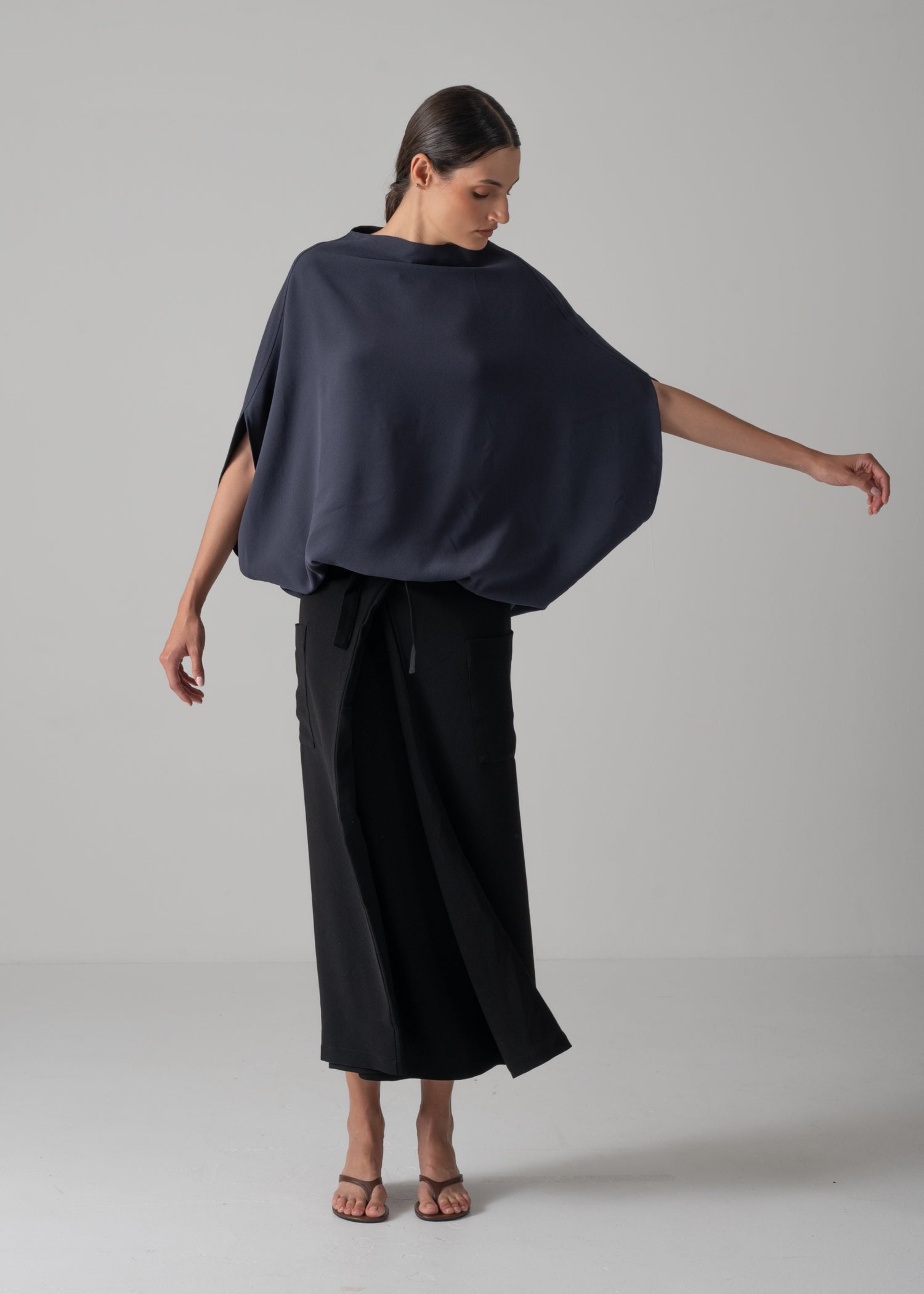 MINA DOUBLE WRAP SKIRT, ラップスカート, Made in Japan | COGTHEBIGSMOKE