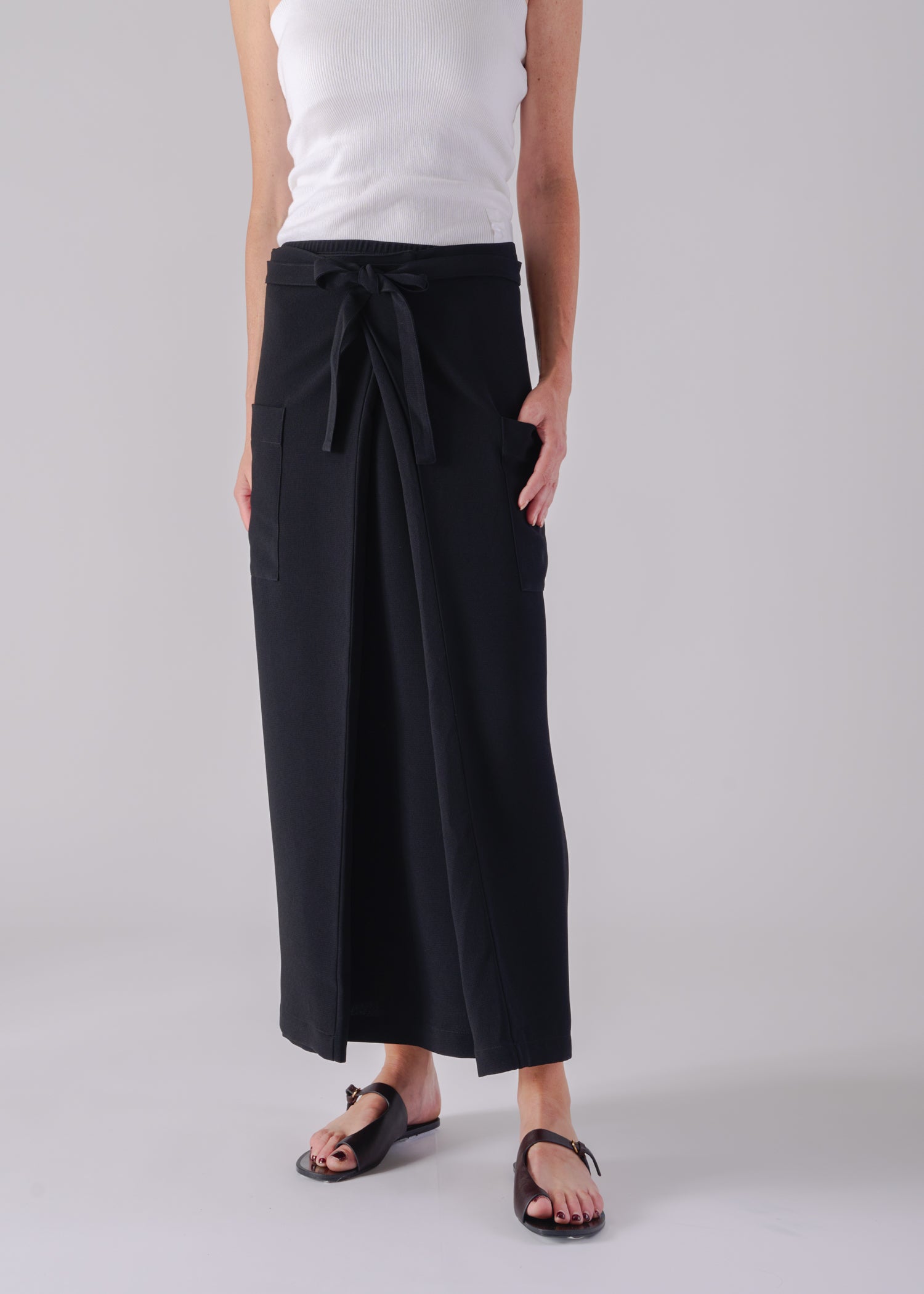 64 MINA DOUBLE WRAP SKIRT / GEORGETTE - C14