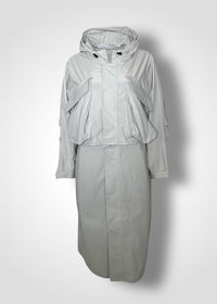 06 JUDY 2-WAY COAT / COMPACT SATIN TRICOT - C10