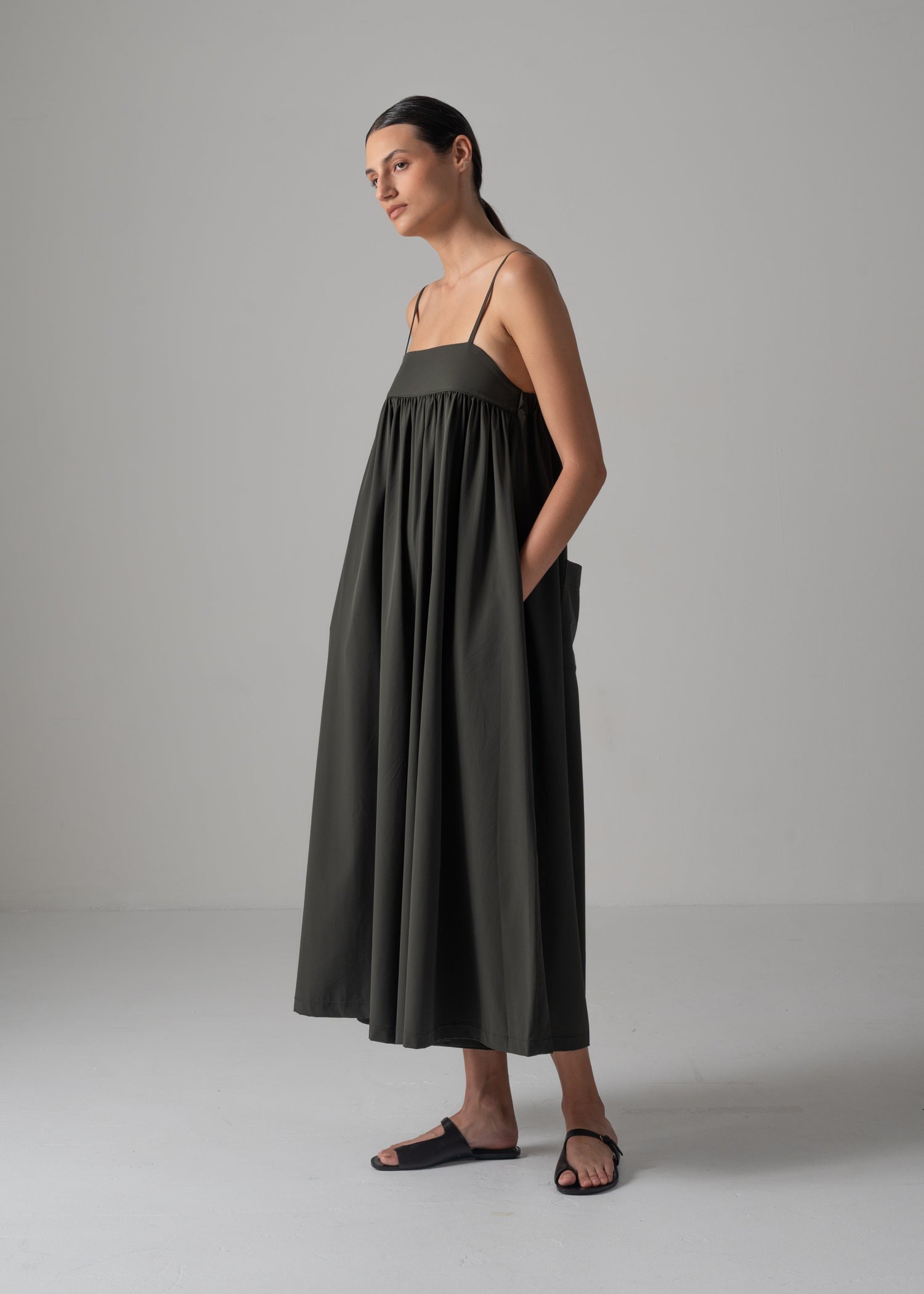 LINA OVERALLS, Spaghetti strap overalls, Made in Japan