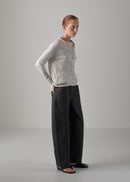 07 NADINE RAGLAN CARDIGAN / SUPER LIGHT COTTON JERSEY - C14