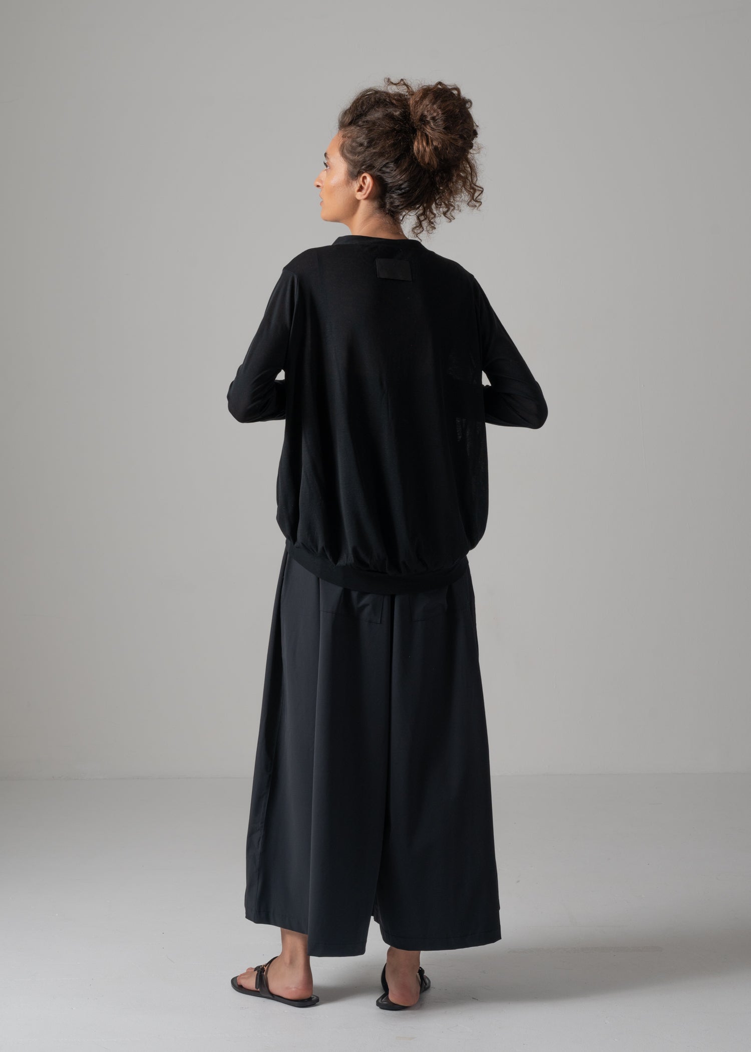 07 NADINE RAGLAN CARDIGAN / SUPER LIGHT COTTON JERSEY - C14