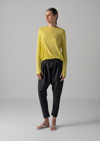 08 NIKA LONG SLEEVE TOP / SUPER LIGHT COTTON JERSEY - C14