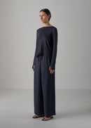 08 NIKA LONG SLEEVE TOP / SUPER LIGHT COTTON JERSEY - C14