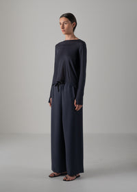 08 NIKA LONG SLEEVE TOP / SUPER LIGHT COTTON JERSEY - C14