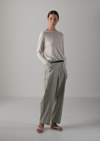 08 NIKA LONG SLEEVE TOP / SUPER LIGHT COTTON JERSEY - C14