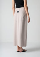 09 KATHLEEN FRONT SLIT SKIRT / HIGH TWISTED AMUNDSEN JERSEY - C12