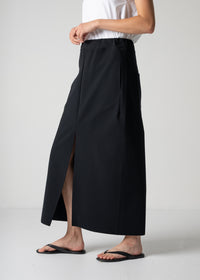 09 KATHLEEN FRONT SLIT SKIRT / HIGH TWISTED AMUNDSEN JERSEY - C12