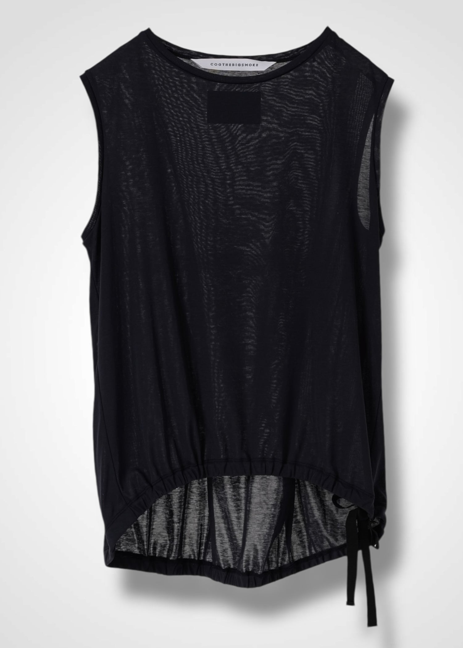 カットソー(半袖/袖なし) COGTHEBIGSMOKE LECTANGLE TOP SLEEVELESS NELLY SLEEVELESS TOP, クルーネックスリーブレストップ, Made in