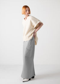 07 KHLOE LONG CARGO SKIRT / HIGH DENSITY 2WAY STRETCH - C11