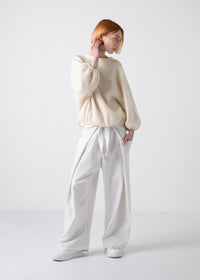 06 KARA WRAP TROUSERS / HIGH DENSITY 2WAY STRETCH - C11