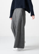 44 GENEVA WIDELEG TROUSERS / JACQUARD PLAID JERSEY - C11