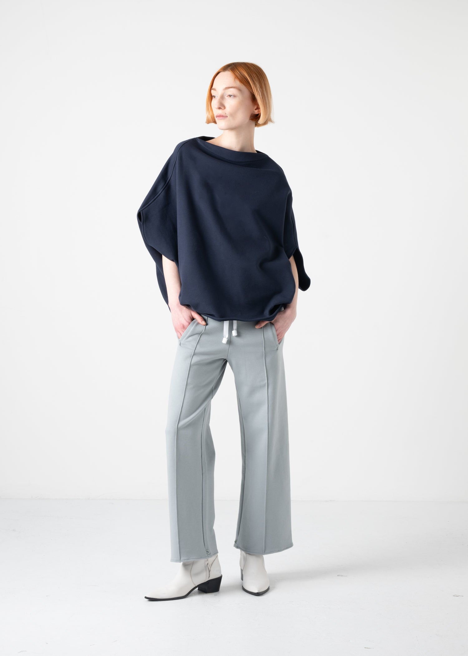 13 GALAXY SEMI -WIDE TROUSERS / SPONGY TERRY -C11