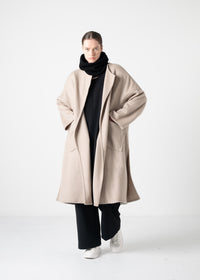 36 KENSINGTON COLLARLESS COAT / BULKY DOUBLE KNIT -C11