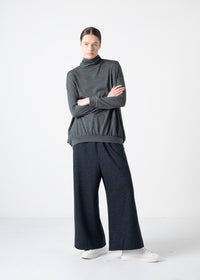 41 ALISON TROUSERS WITH POCKETS / WOOLY TWEEDY JERSEY - C11