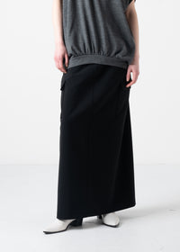 07 KHLOE LONG CARGO SKIRT / HIGH DENSITY 2WAY STRETCH - C11